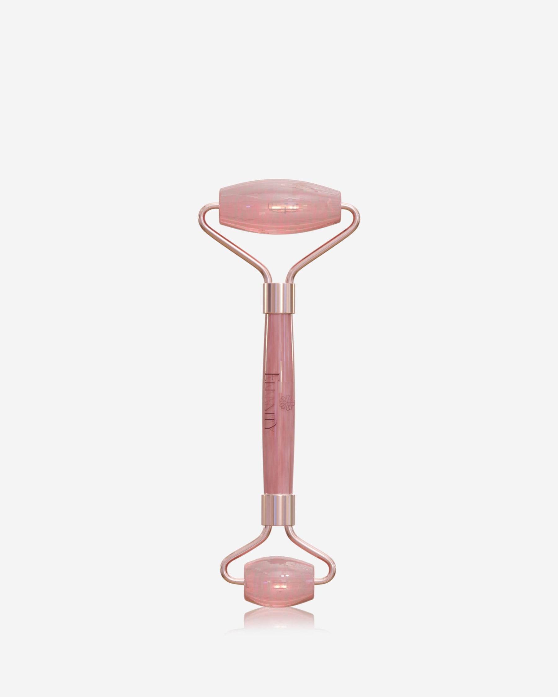 Rouleau visage en quartz rose